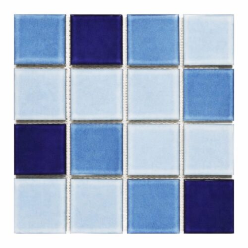 TM2275S Mixed Blue Porcelain Mosaic