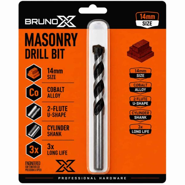 DB001/14MM Masonary Drill Bit 14MM-BR