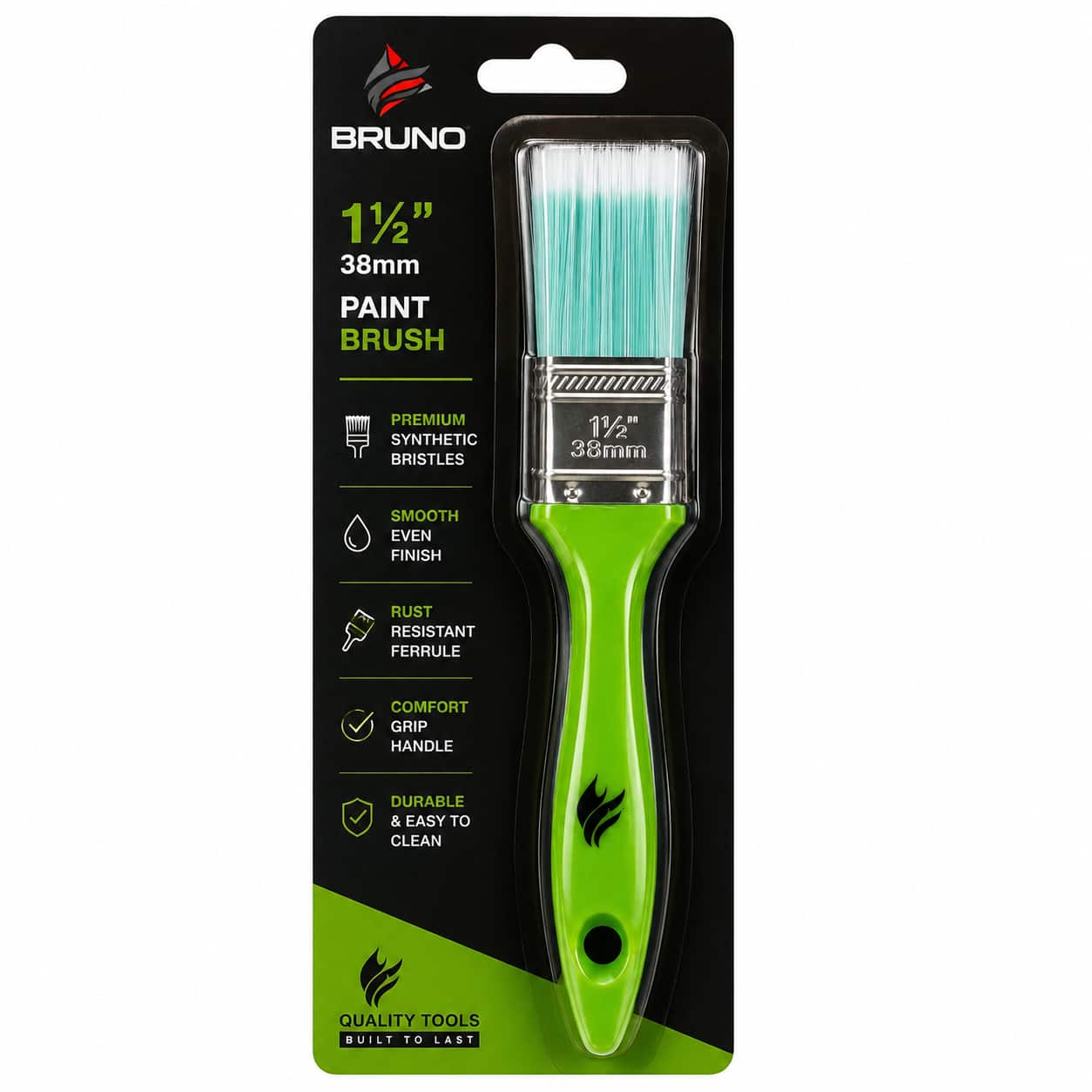 T9E/038MM Paint Brush 38mm Plastic Majistiq