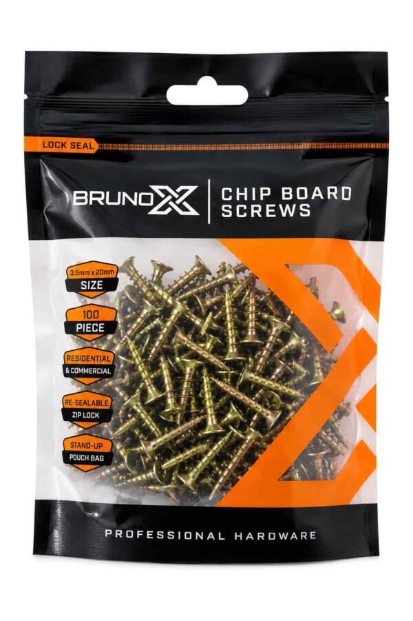 K002/3,5X20MM CHIPBOARD SCREWS 3.5X20MM 100/PK