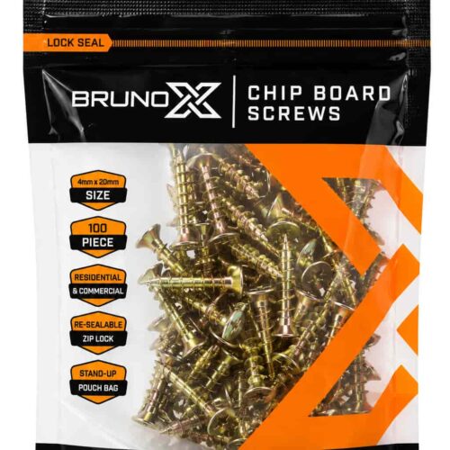 K002/4X20MM CHIPBOARD SCREWS  4X20mm 100/PK