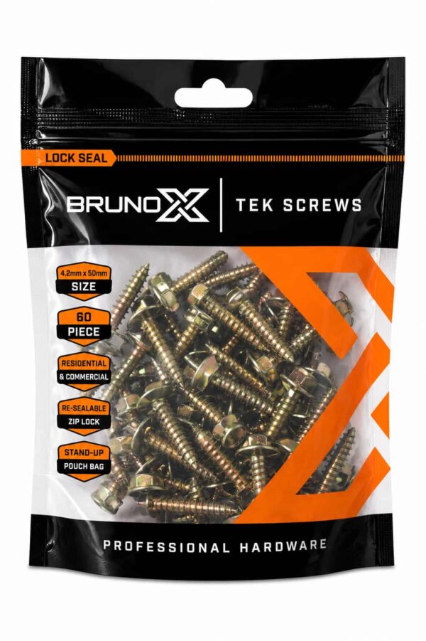 P061 TEK SCREWS 5.5X40MM 60PCS POUCH