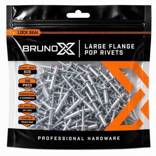 NAP/4,8X08 POP RIVETS 4.8MMX8MM 100PCS