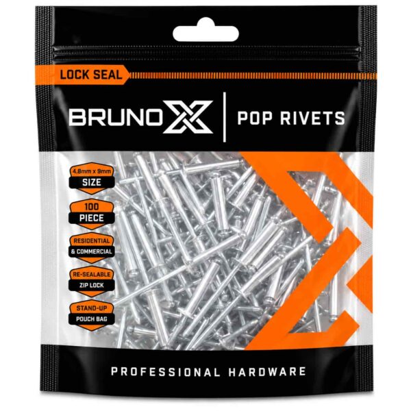 NAP/4X18 POP RIVETS 4.0MMX18MM 100PCS POUCH