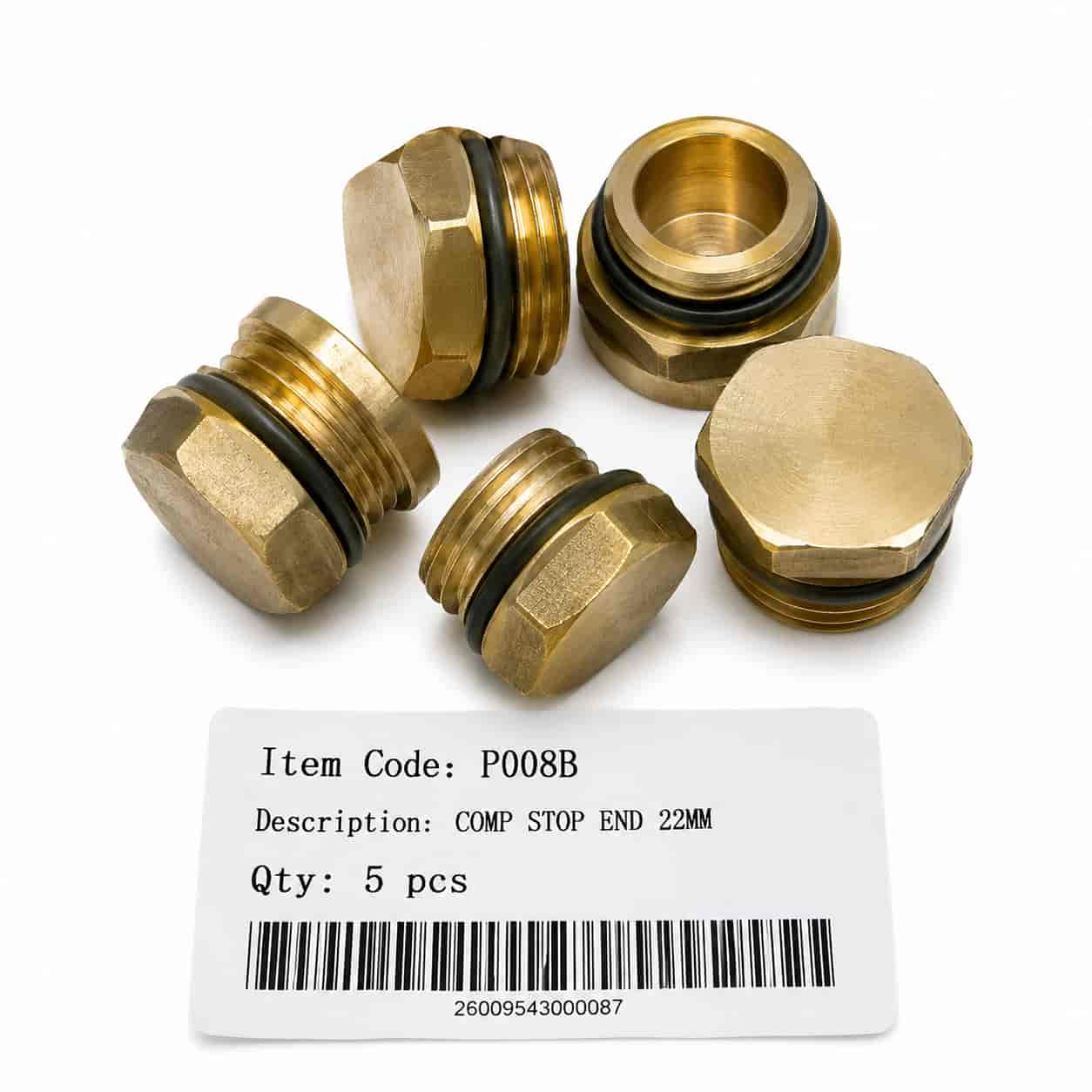 P008B COMP STOP END 22MM