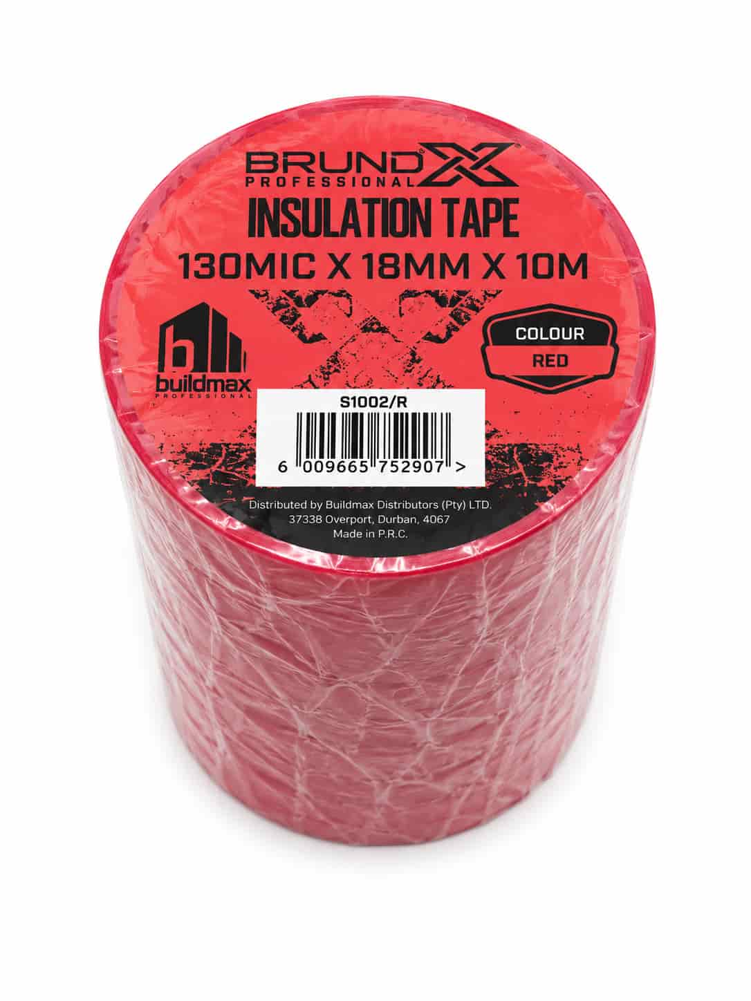 SI002/RED INSULATION TAPE RED 18MMX10M