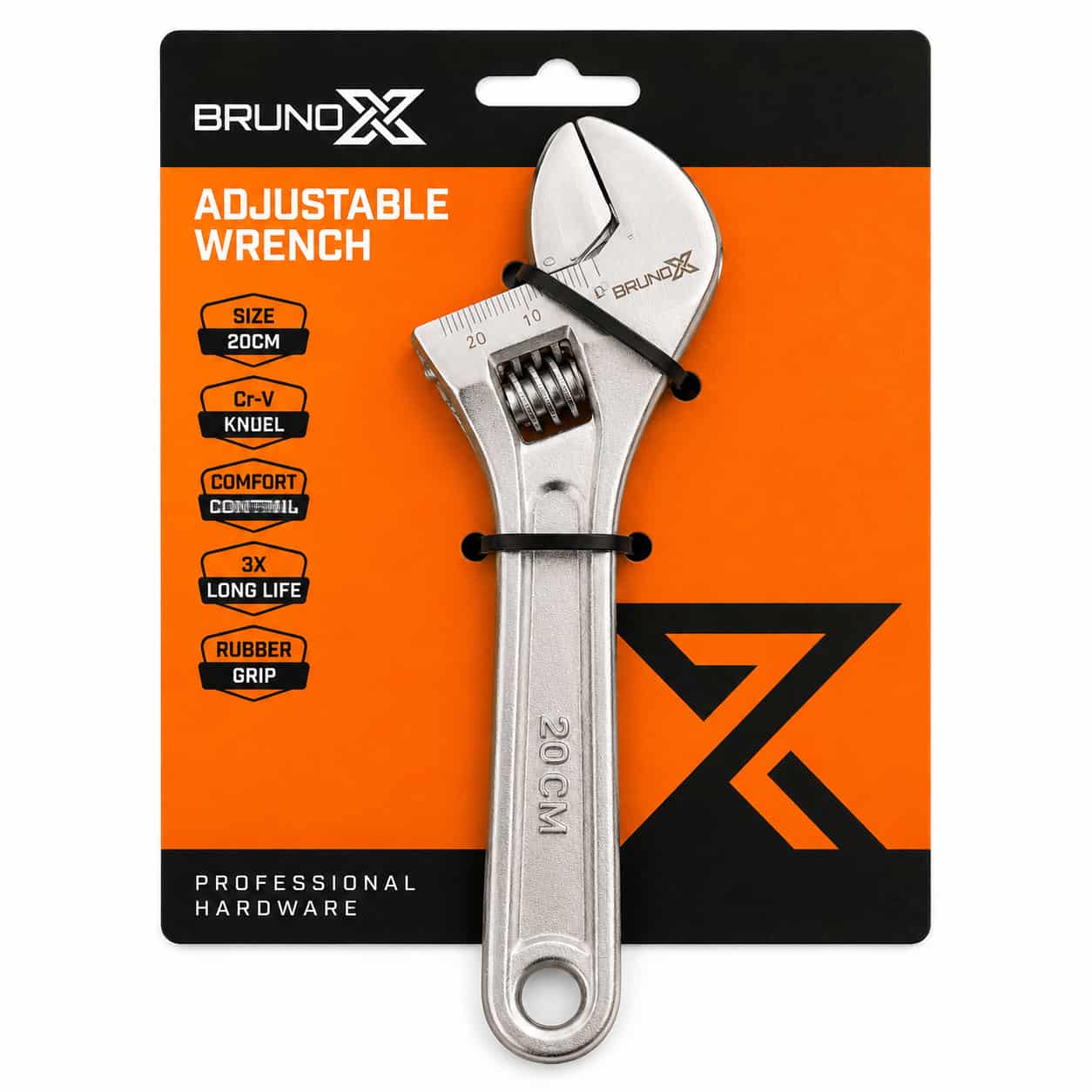 S301C/20CM Adjustable Wrench CP-20cm
