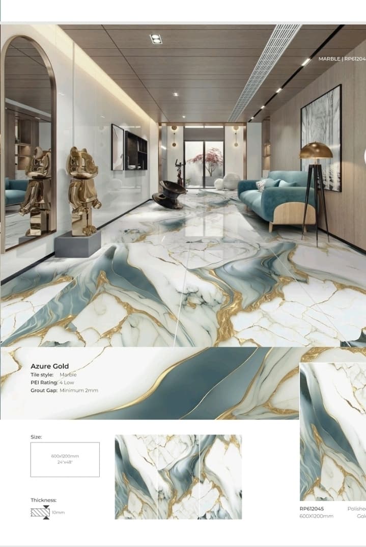 Glazed Porcelain 1200x600  2,16m