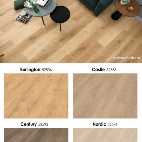 Home Laminate Flooring 194mmX1286mm  8mm AC4 4Sided V Groove 1,996m