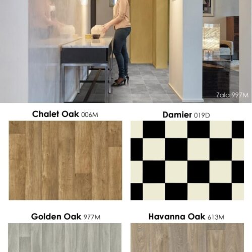 Dalliance Luxury Cushion Vinly Width 2m /3m /4m Thickness 1,9mm Full Bonded  5 year Residential